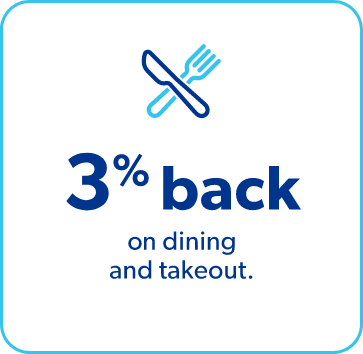 3% back on dining and takeout